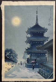 Moon at Kiyomizu Temple