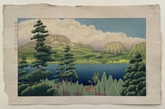 Mountain Lake at Hakone