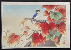 Japanese Ivy and Titmouse