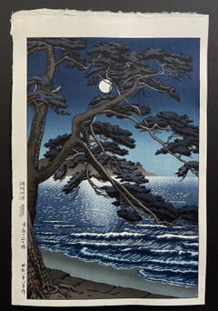 Moon at Enoshima Beach