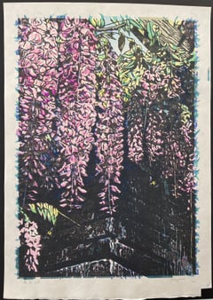 Waves of Wisteria Blossoms