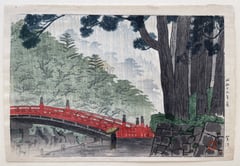 Nikko Bridge In Rain