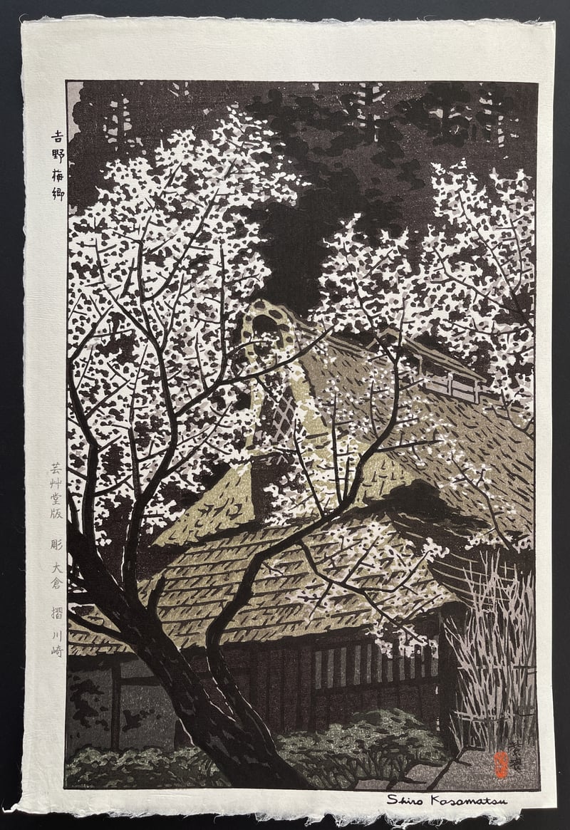 Plum Trees at Yoshino by Kasamatsu Shiro