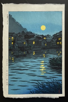 Rising Moon at Katase River