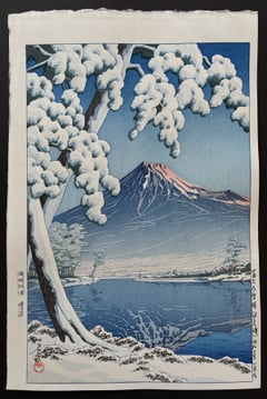 Clearing after a Snowfall on Mount Fuji