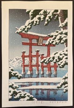 Snow at Miyajima