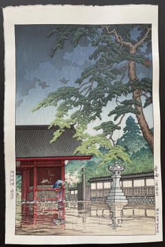 Spring Rain at the Gokoku Temple