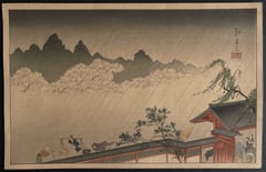A Sudden Shower on Cherry Blossoms