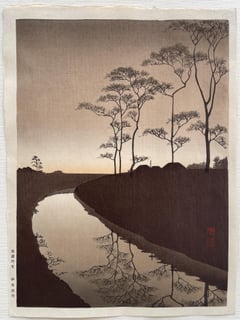 Canal by the Moonlight (Sepia, Mid-edition)