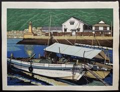 Harbor with a Night Lantern