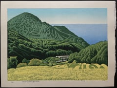Terraced rice fields overlooking the sea (Shizuoka, Ishibu)