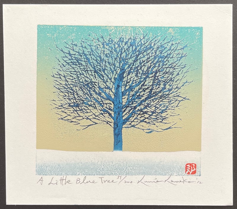 A Little Blue Tree by Kunio Kaneko