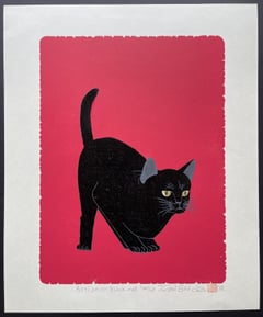 Cat Action 7 - Black Cat