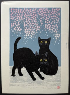 Cat and Sakura