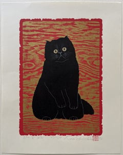 Cat Poses 12 (B) - Black Cat