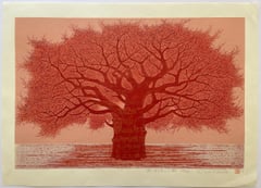 Deep-Crimson Huge Tree