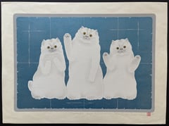 Parents and Children - White Cats