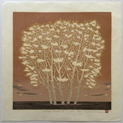 White Clump of Trees