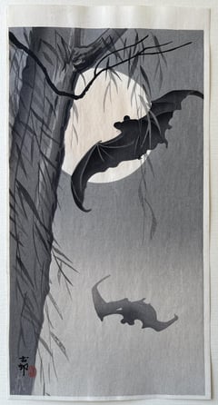Bats against Full Moon