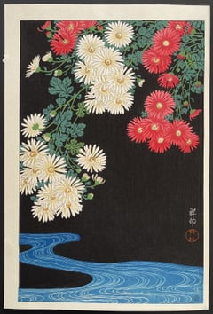Chrysantemums and Running Water