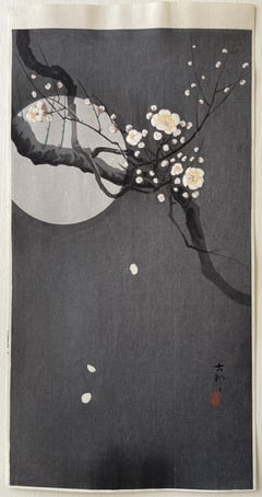 Flowering Plum and Moon