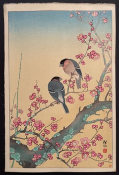 Plum Blossom and Japanese Nightingale (Showa)