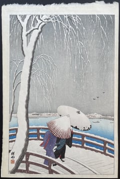 Snow on Willow Bridge