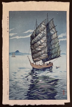 Seto Inland Sea in Moonlight