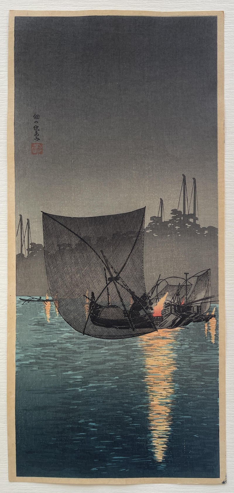 Night Fishing at Tsukuda by Takahashi Shotei