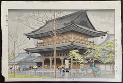 Rain in Higashi-Honganji Temple, Kyoto