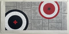 Crossing Umbrellas (Signed, Red-Black version)