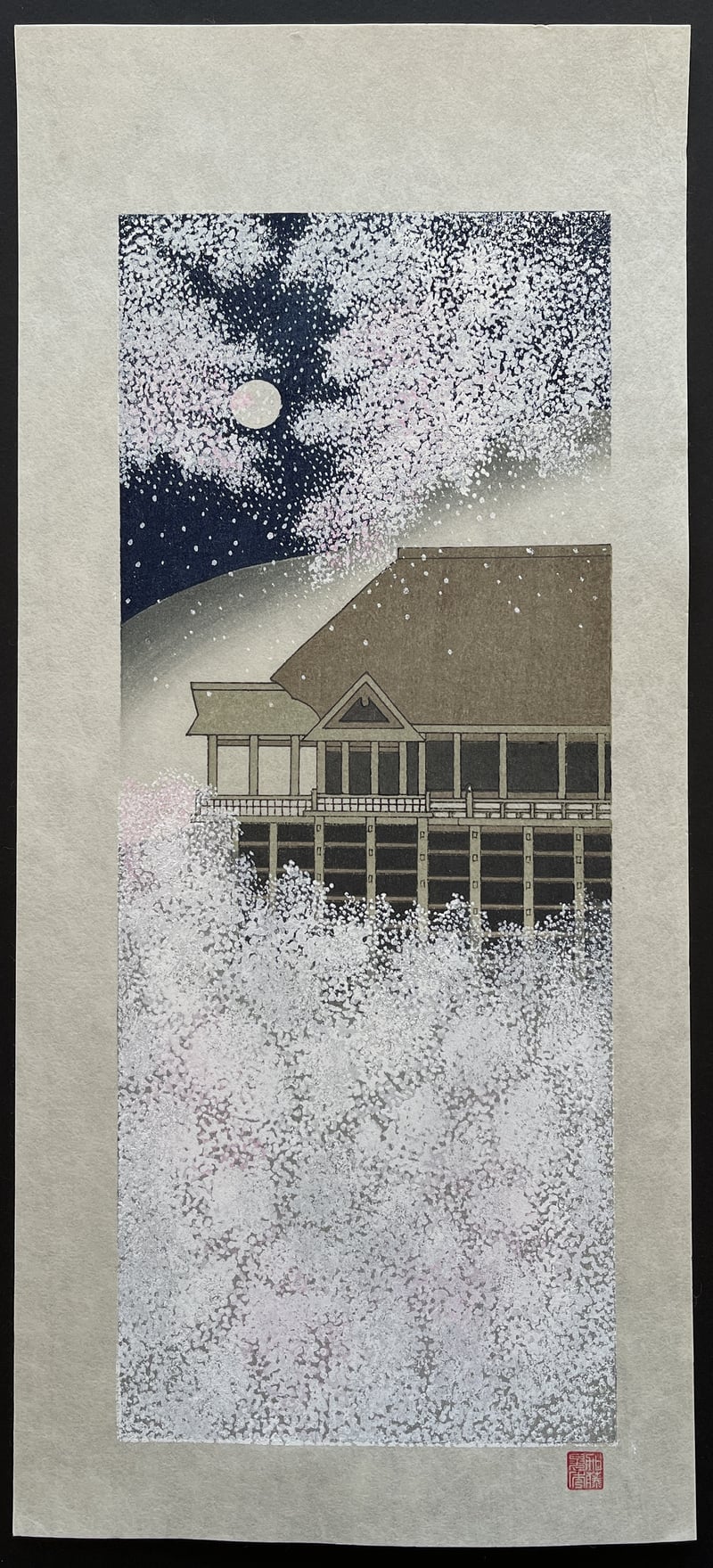 Kiyomizu-dera. Temple in moonlight by Teruhide Kato