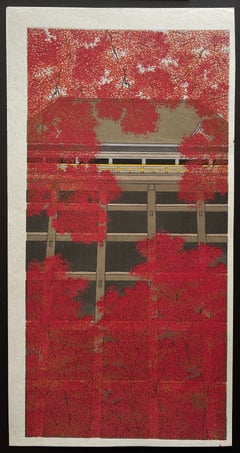 Kiyomizu Temple and Autumn Leaves