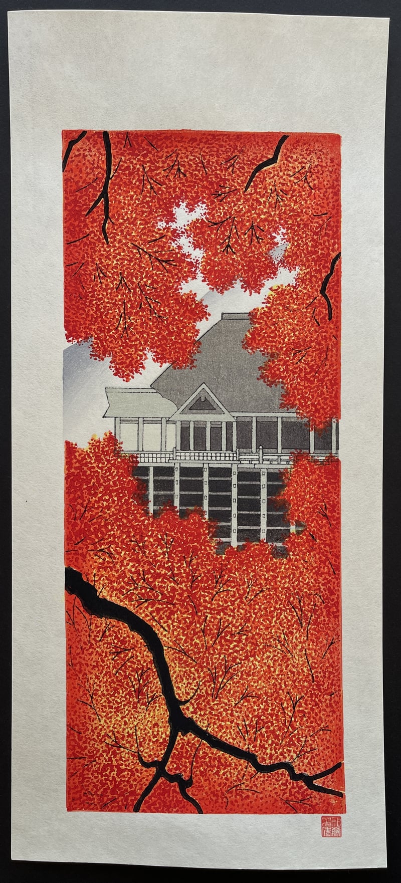 Kiyomizu temple in autumn by Teruhide Kato