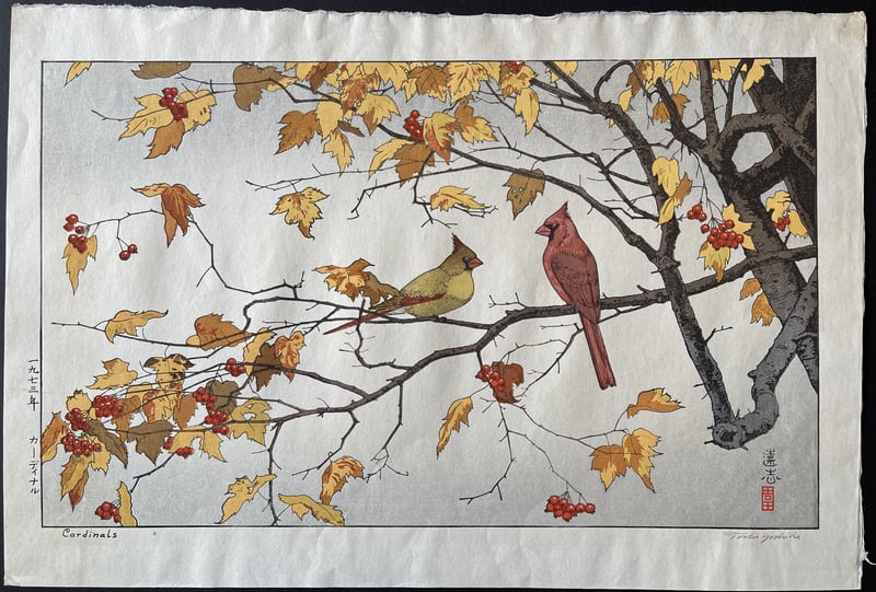 Cardinals (Heisei) by Toshi Yoshida