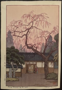 Cherry blossom by the gate (Signed)