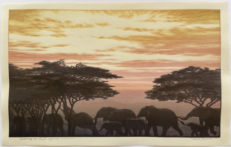 Evening in East Africa (Limited Edition) by Toshi Yoshida