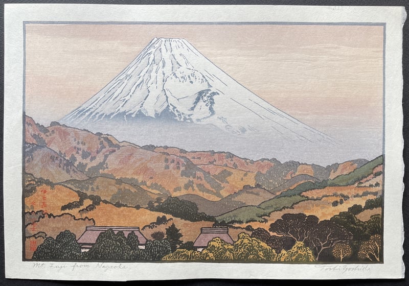 Mt. Fuji from Nagaoka, Winter (Heisei) by Toshi Yoshida