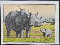 Rhinoceros (Embossed)