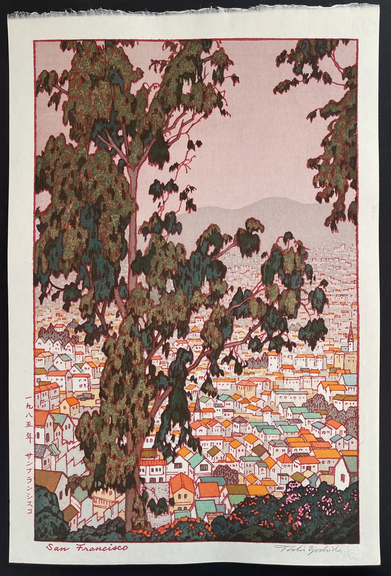 San Francisco (Embossed) by Toshi Yoshida