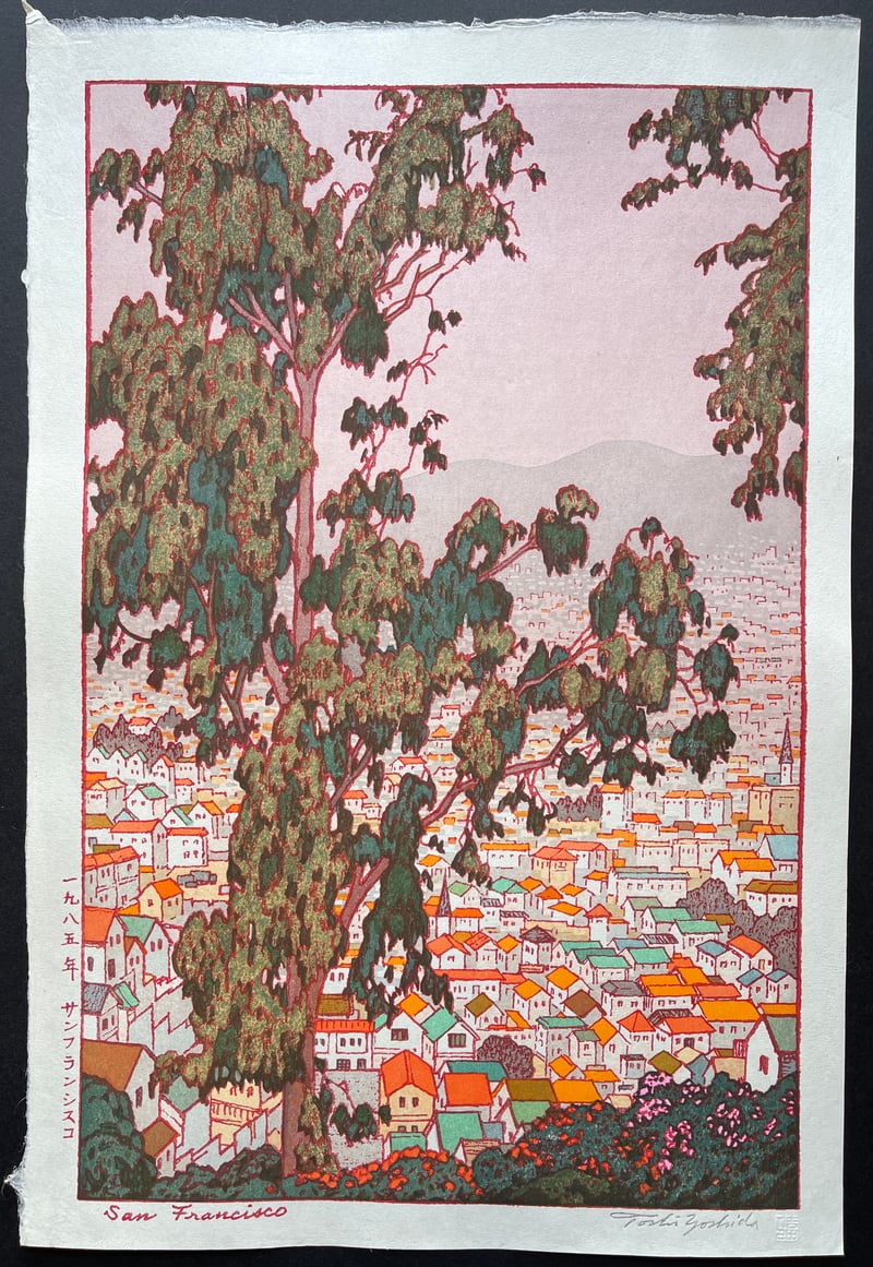 San Francisco (Embossed) by Toshi Yoshida