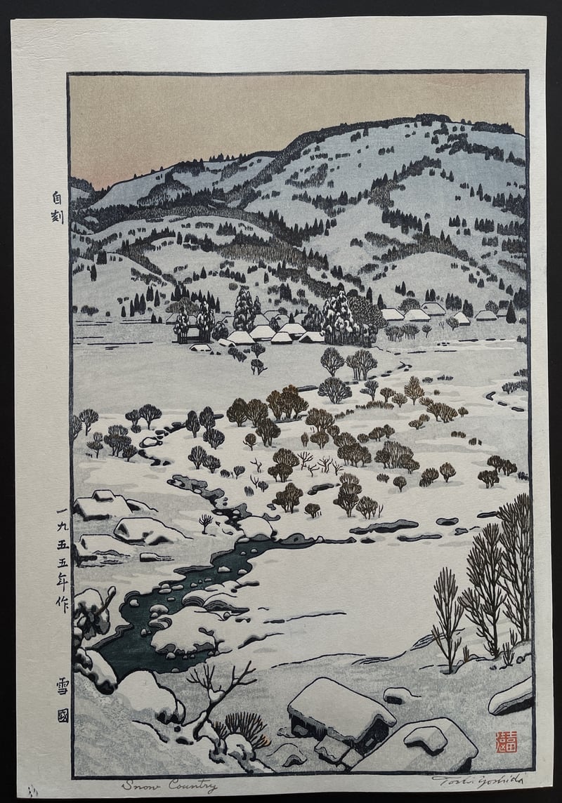 Snow country by Toshi Yoshida