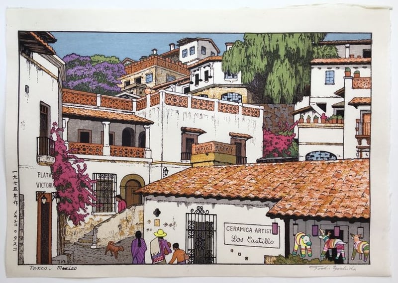 Taxco, Mexico (Heisei) by Toshi Yoshida