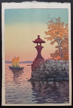 Returning Sailboat at Yabase