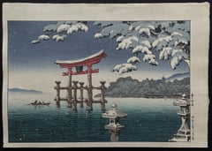 Snow at Miyajima