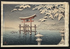 Snow at Miyajima (Yokoi)