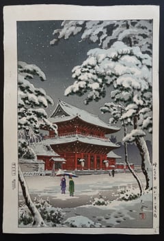 Zojoji Temple in Snow