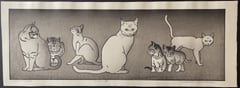 Seven Cats (monochrome)