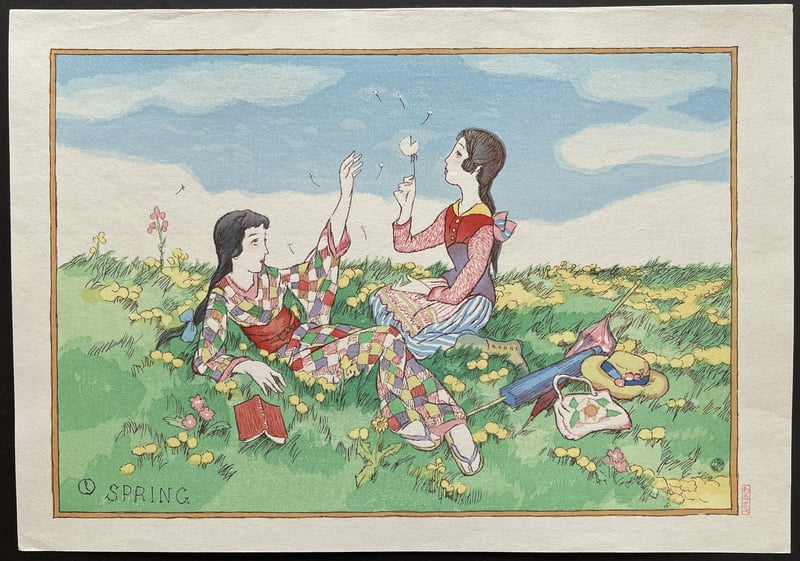 Spring by Yumeji Takehisa